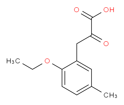 3-(2-ethoxy-5-methylphenyl)-2-oxopropanoic acid