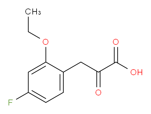 3-(2-ethoxy-4-fluorophenyl)-2-oxopropanoic acid