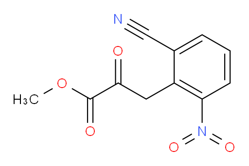 methyl 3-(2-cyano-6-nitrophenyl)-2-oxopropanoate