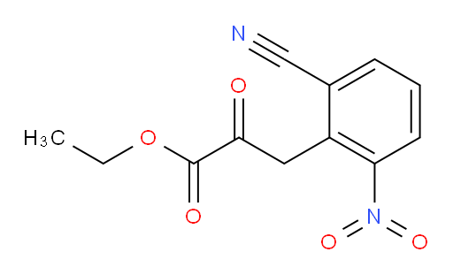 ethyl 3-(2-cyano-6-nitrophenyl)-2-oxopropanoate