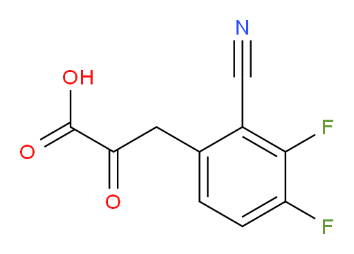 3-(2-cyano-3,4-difluorophenyl)-2-oxopropanoic acid