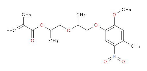 1-((1-(2-methoxy-4-methyl-5-nitrophenoxy)propan-2-yl)oxy)propan-2-yl methacrylate