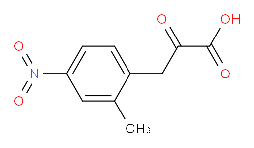 3-(2-methyl-4-nitrophenyl)-2-oxopropanoic acid