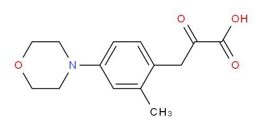 3-(2-methyl-4-morpholinophenyl)-2-oxopropanoic acid
