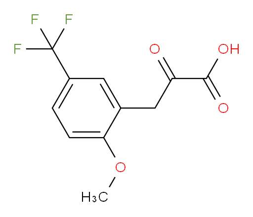 3-(2-methoxy-5-(trifluoromethyl)phenyl)-2-oxopropanoic acid