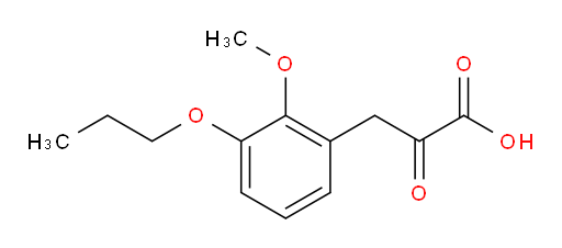 3-(2-methoxy-3-propoxyphenyl)-2-oxopropanoic acid