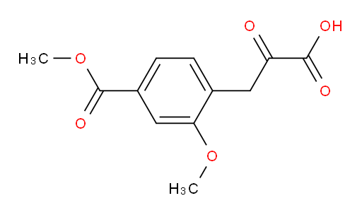3-(2-methoxy-4-(methoxycarbonyl)phenyl)-2-oxopropanoic acid