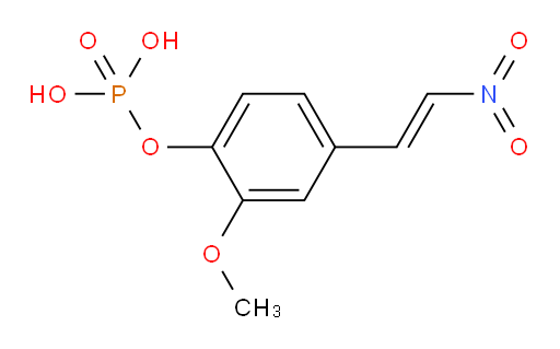 (E)-2-methoxy-4-(2-nitrovinyl)phenyl dihydrogen phosphate