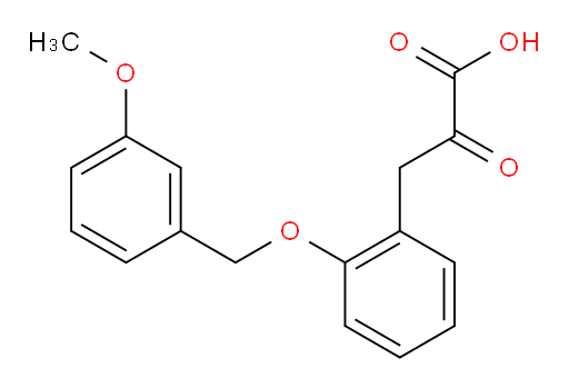 3-(2-((3-methoxybenzyl)oxy)phenyl)-2-oxopropanoic acid