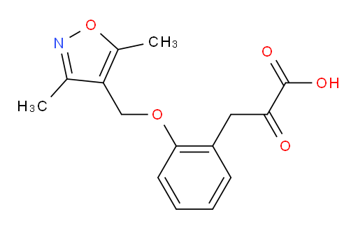 3-(2-((3,5-dimethylisoxazol-4-yl)methoxy)phenyl)-2-oxopropanoic acid