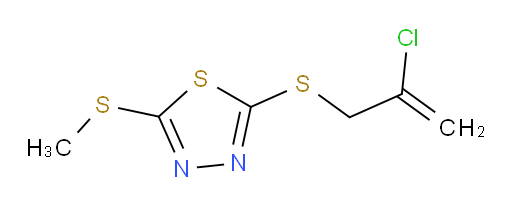 2-((2-chloroallyl)thio)-5-(methylthio)-1,3,4-thiadiazole