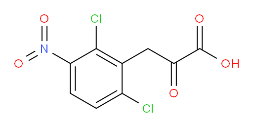 3-(2,6-dichloro-3-nitrophenyl)-2-oxopropanoic acid