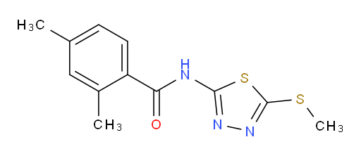 2,4-dimethyl-N-(5-(methylthio)-1,3,4-thiadiazol-2-yl)benzamide