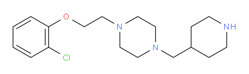 1-(2-(2-chlorophenoxy)ethyl)-4-(piperidin-4-ylmethyl)piperazine
