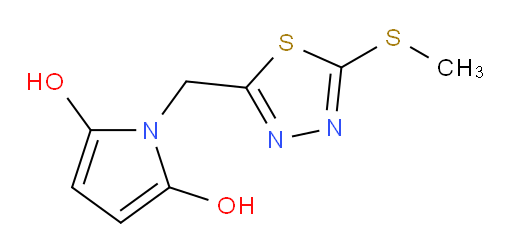 1-((5-(methylthio)-1,3,4-thiadiazol-2-yl)methyl)-1H-pyrrole-2,5-diol