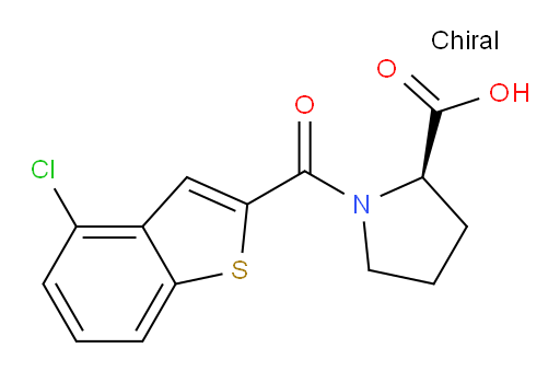 (R)-1-(4-chlorobenzo[b]thiophene-2-carbonyl)pyrrolidine-2-carboxylic acid
