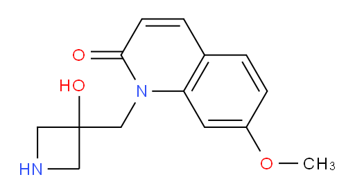 1-((3-hydroxyazetidin-3-yl)methyl)-7-methoxyquinolin-2(1H)-one
