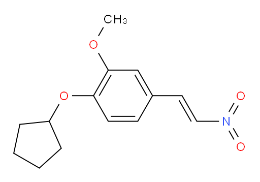 (E)-1-(cyclopentyloxy)-2-methoxy-4-(2-nitrovinyl)benzene