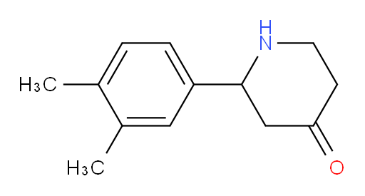 2-(3,4-dimethylphenyl)piperidin-4-one