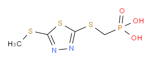 (((5-(methylthio)-1,3,4-thiadiazol-2-yl)thio)methyl)phosphonic acid