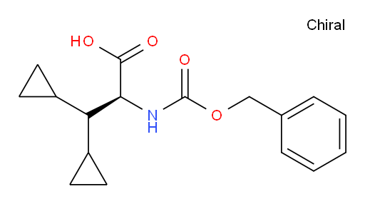 (S)-2-(((benzyloxy)carbonyl)amino)-3,3-dicyclopropylpropanoic acid
