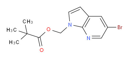 (5-bromo-1H-pyrrolo[2,3-b]pyridin-1-yl)methyl pivalate