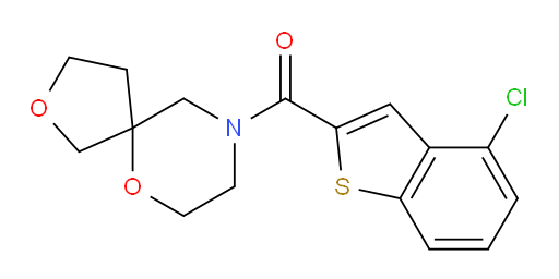 (4-chlorobenzo[b]thiophen-2-yl)(2,6-dioxa-9-azaspiro[4.5]decan-9-yl)methanone