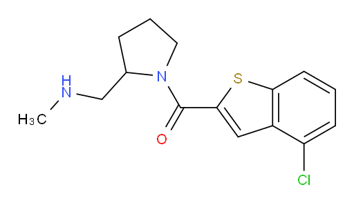 (4-chlorobenzo[b]thiophen-2-yl)(2-((methylamino)methyl)pyrrolidin-1-yl)methanone