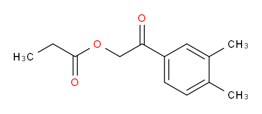 2-(3,4-dimethylphenyl)-2-oxoethyl propionate