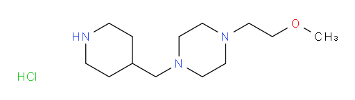 1-(2-methoxyethyl)-4-(piperidin-4-ylmethyl)piperazine hydrochloride