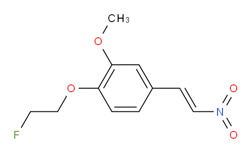 (E)-1-(2-fluoroethoxy)-2-methoxy-4-(2-nitrovinyl)benzene