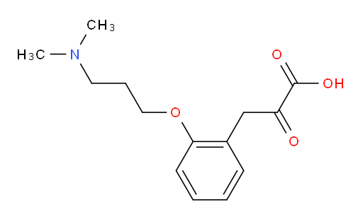 3-(2-(3-(dimethylamino)propoxy)phenyl)-2-oxopropanoic acid