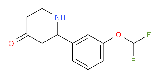 2-(3-(difluoromethoxy)phenyl)piperidin-4-one