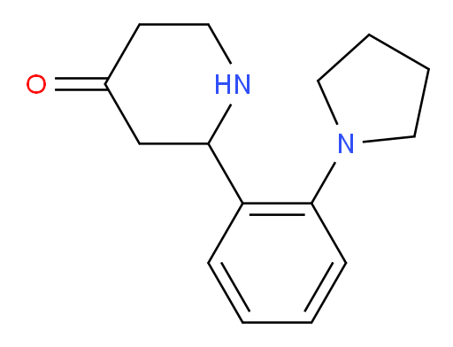 2-(2-(pyrrolidin-1-yl)phenyl)piperidin-4-one