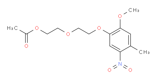 2-(2-(2-methoxy-4-methyl-5-nitrophenoxy)ethoxy)ethyl acetate