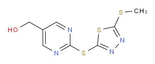 (2-((5-(methylthio)-1,3,4-thiadiazol-2-yl)thio)pyrimidin-5-yl)methanol