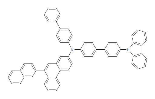 N-(4'-(9H-carbazol-9-yl)-[1,1'-biphenyl]-4-yl)-N-([1,1'-biphenyl]-4-yl)-9-(naphthalen-2-yl)phenanthren-2-amine
