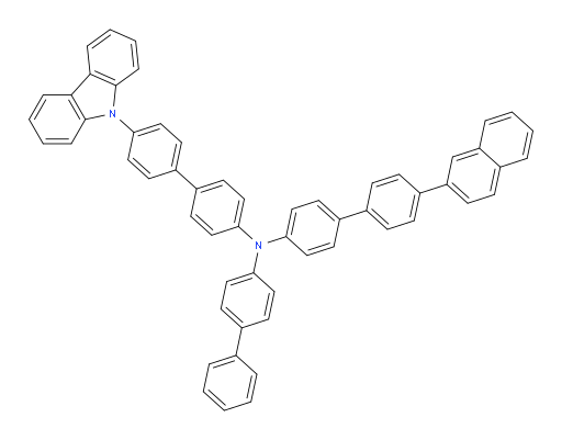 N-(4'-(9H-carbazol-9-yl)-[1,1'-biphenyl]-4-yl)-N-([1,1'-biphenyl]-4-yl)-4'-(naphthalen-2-yl)-[1,1'-biphenyl]-4-amine