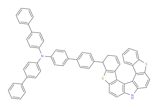 N,N-di([1,1'-biphenyl]-4-yl)-4'-(8,9-dihydro-4H-benzo[4,5]thieno[2,3-c]benzo[4,5]thieno[3,2-g]carbazol-8-yl)-[1,1'-biphenyl]-4-amine