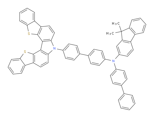 N-(4'-(7H-benzo[4,5]thieno[3,2-c]benzo[4,5]thieno[2,3-g]carbazol-7-yl)-[1,1'-biphenyl]-4-yl)-N-([1,1'-biphenyl]-4-yl)-9,9-dimethyl-9H-fluoren-2-amine