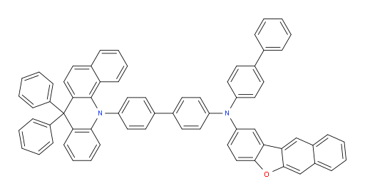 N-([1,1'-biphenyl]-4-yl)-N-(4'-(7,7-diphenylbenzo[c]acridin-12(7H)-yl)-[1,1'-biphenyl]-4-yl)naphtho[2,3-b]benzofuran-2-amine