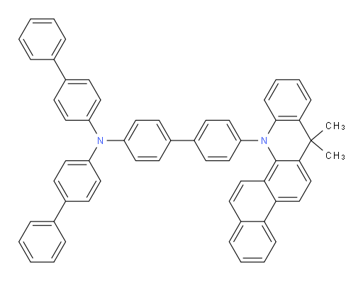 N,N-di([1,1'-biphenyl]-4-yl)-4'-(7,7-dimethylnaphtho[1,2-c]acridin-12(7H)-yl)-[1,1'-biphenyl]-4-amine