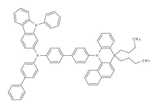 N-([1,1'-biphenyl]-4-yl)-N-(4'-(7,7-dibutylbenzo[c]acridin-12(7H)-yl)-[1,1'-biphenyl]-4-yl)-9-phenyl-9H-carbazol-2-amine
