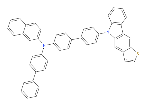 N-(4'-(5H-thieno[3,2-b]carbazol-5-yl)-[1,1'-biphenyl]-4-yl)-N-([1,1'-biphenyl]-4-yl)naphthalen-2-amine