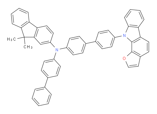 N-(4'-(10H-furo[2,3-a]carbazol-10-yl)-[1,1'-biphenyl]-4-yl)-N-([1,1'-biphenyl]-4-yl)-9,9-dimethyl-9H-fluoren-2-amine