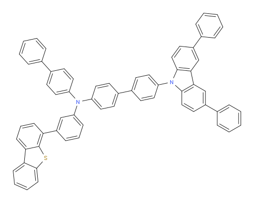 N-([1,1'-biphenyl]-4-yl)-N-(3-(dibenzo[b,d]thiophen-4-yl)phenyl)-4'-(3,6-diphenyl-9H-carbazol-9-yl)-[1,1'-biphenyl]-4-amine