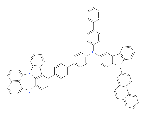 N-(4'-(4H-naphtho[1',8':5,6,7][1,4]diazepino[3,2,1-jk]carbazol-7-yl)-[1,1'-biphenyl]-4-yl)-N-([1,1'-biphenyl]-4-yl)-9-(phenanthren-2-yl)-9H-carbazol-3-amine