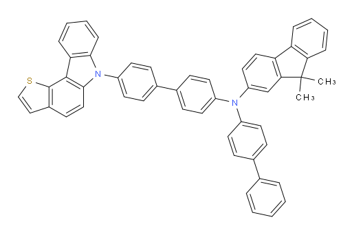 N-(4'-(6H-thieno[3,2-c]carbazol-6-yl)-[1,1'-biphenyl]-4-yl)-N-([1,1'-biphenyl]-4-yl)-9,9-dimethyl-9H-fluoren-2-amine