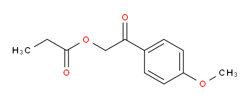 2-(4-methoxyphenyl)-2-oxoethyl propionate