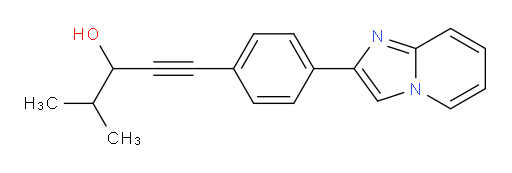 1-(4-(imidazo[1,2-a]pyridin-2-yl)phenyl)-4-methylpent-1-yn-3-ol